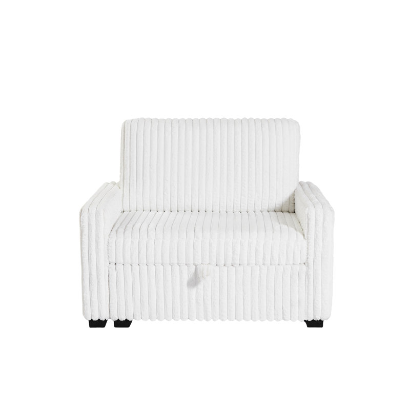 Grand blanc avec siège de 47 pouces de profondeur, tissu, coussins décoratifs doubles et assortis, méridienne moderne en velours d'une capacité de 850 livres, revêtement, siège