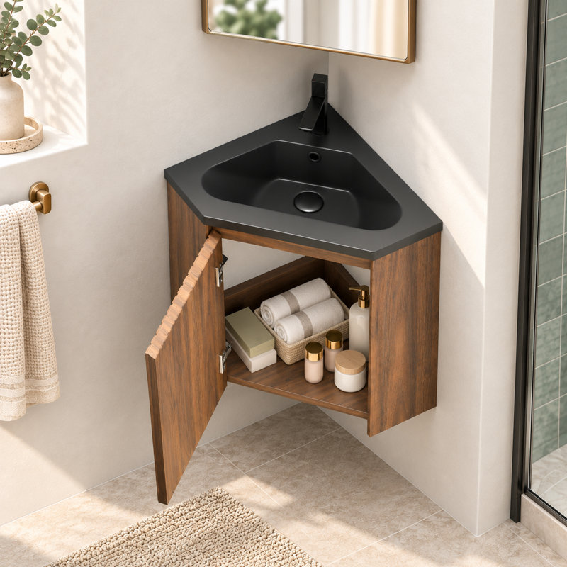 Free Standing Wall Mounted Single Double Single Vanity Bathroom Vanity With Ceramic Top