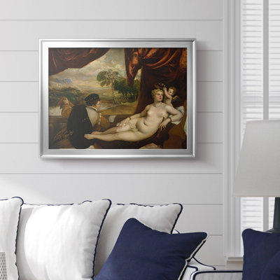 Venus and the Lute Player-Titian-Framed Gallery Wrapped Canvas-c. 1565–1570