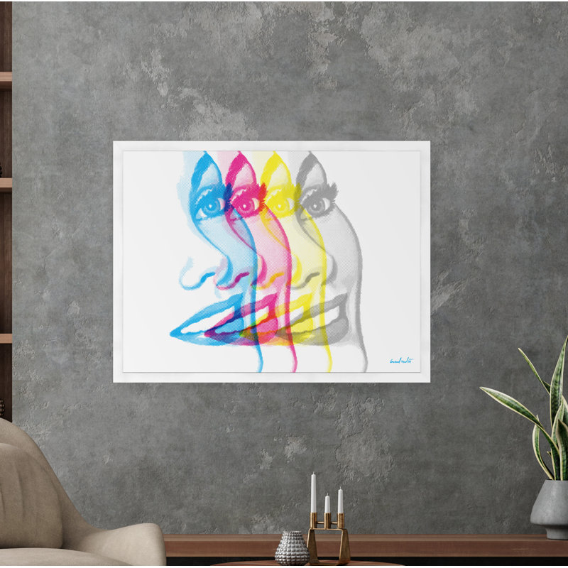 Four Faces Print