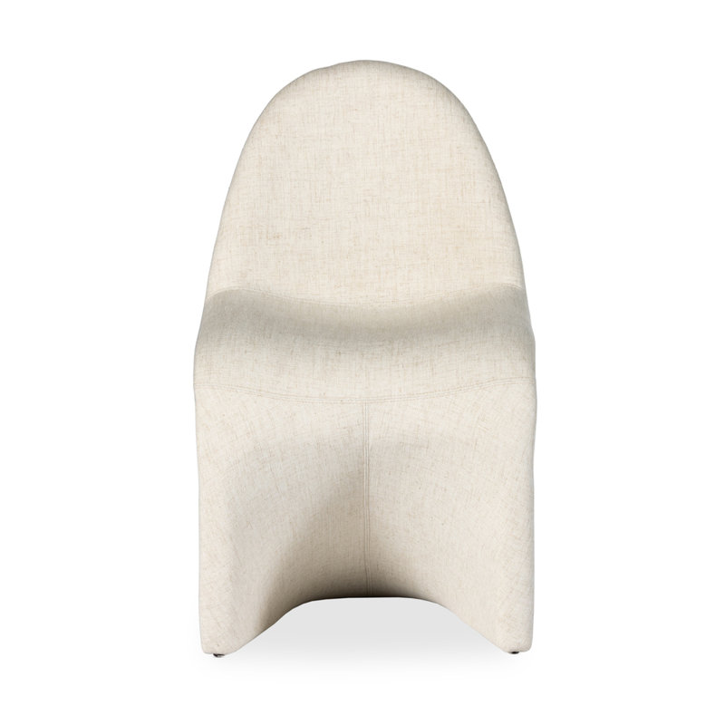 Chaise d'appoint Marisol en crème Alcala, CRÈME ALCALA