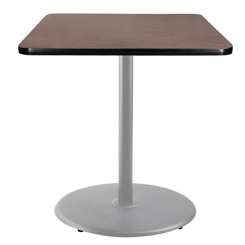 Table basse Bennet, H 42 po x L 36 po x l 36 po, Gris, Acajou