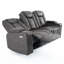 Bhopinder 3 Seater Linen Electric Reclining Sofa-64473139