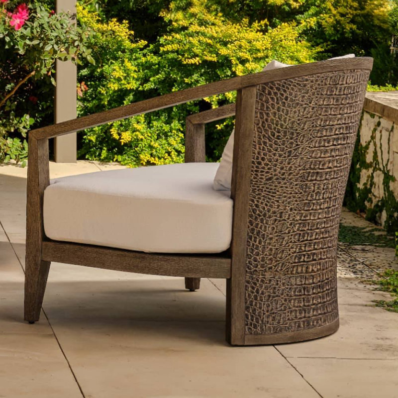 Sobek Textured Back Outdoor Lounge Chair