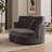 55" W Upholstered Accent Barrel Chair-298532785