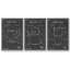 Morning routine I, ensemble de 3 toiles encadrées sur toile-97709013-97709012