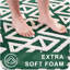 Tapis à texture géométrique luxueux en mousse viscoélastique ultra-douce