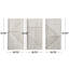 Breinne 3 Piece Contemporary Wood Geometric Wall Décor Set