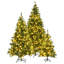 Arbre de Noël artificiel régulier (double) avec aiguilles vertes