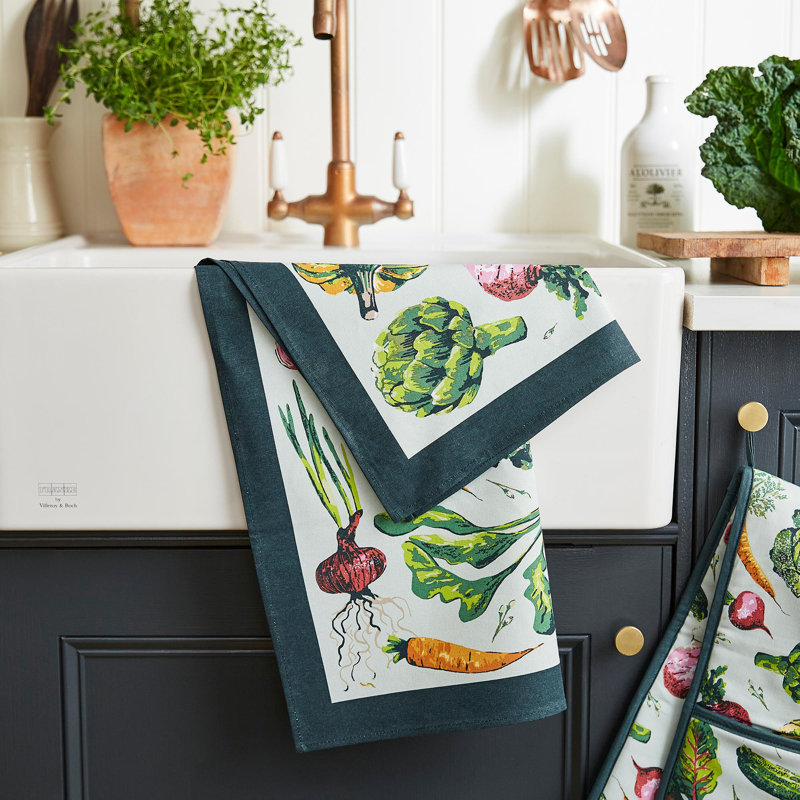 Vegetable Medley Floral Tea Towel Kitchen Towel