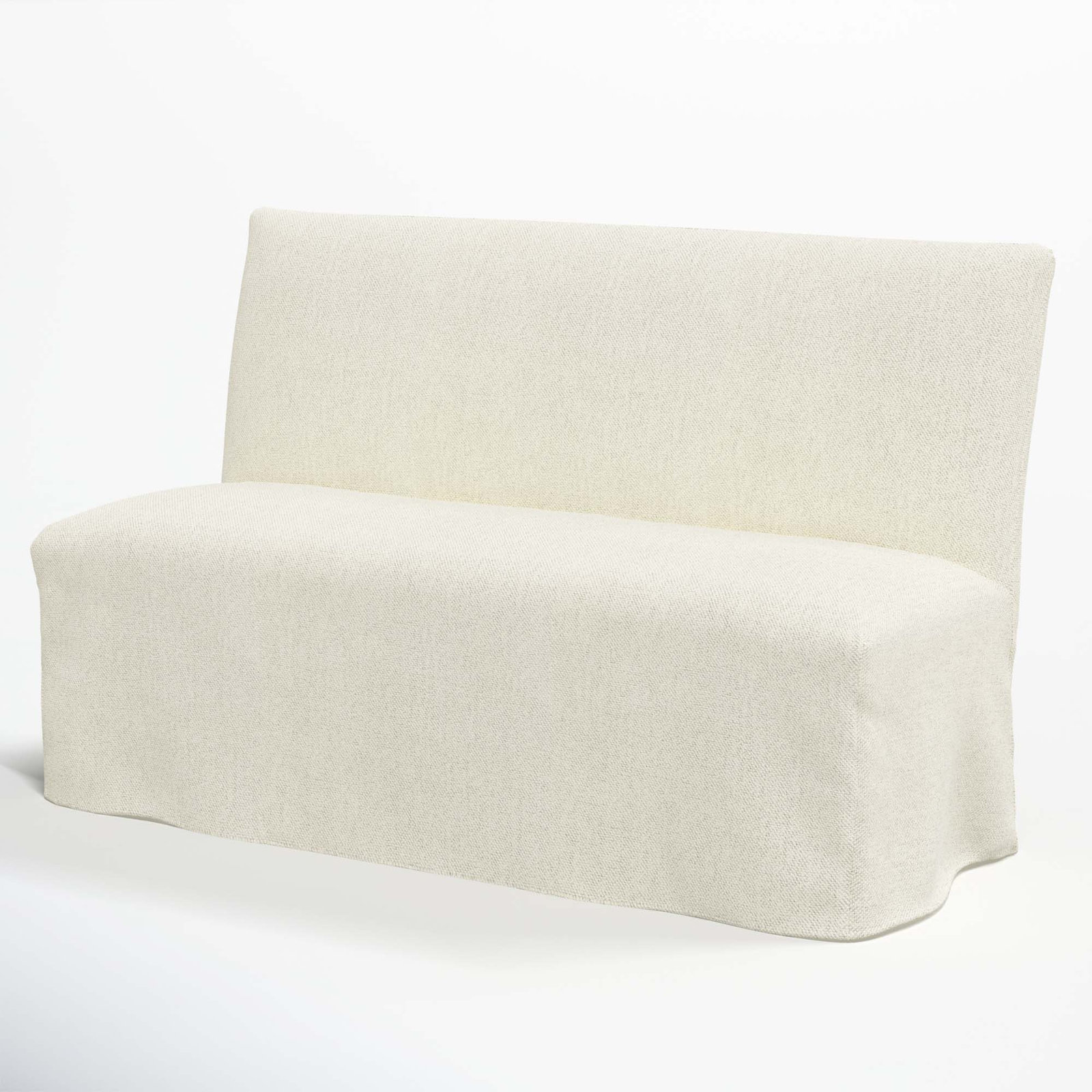 Silvia 57" Dining Bench, Milsap Canvas Sustain® Tweed