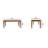 Solid Wood Classic Golden Teak Solid Wood Dining Table-1507555427