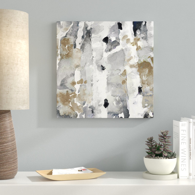 «Evening Forest II», reproduction de peinture à l'aquarelle, H 18 po x l 18 po x P 1 po, Toile tendue