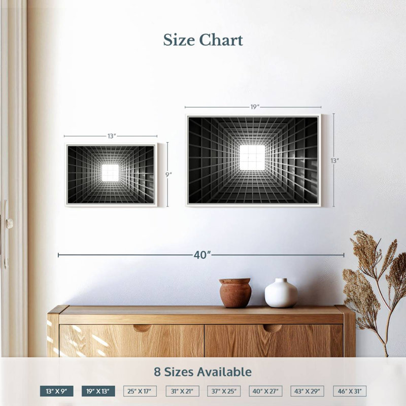 Construire une illusion de lanterneau, Cadre flottant blanc, 25 po x 17 po