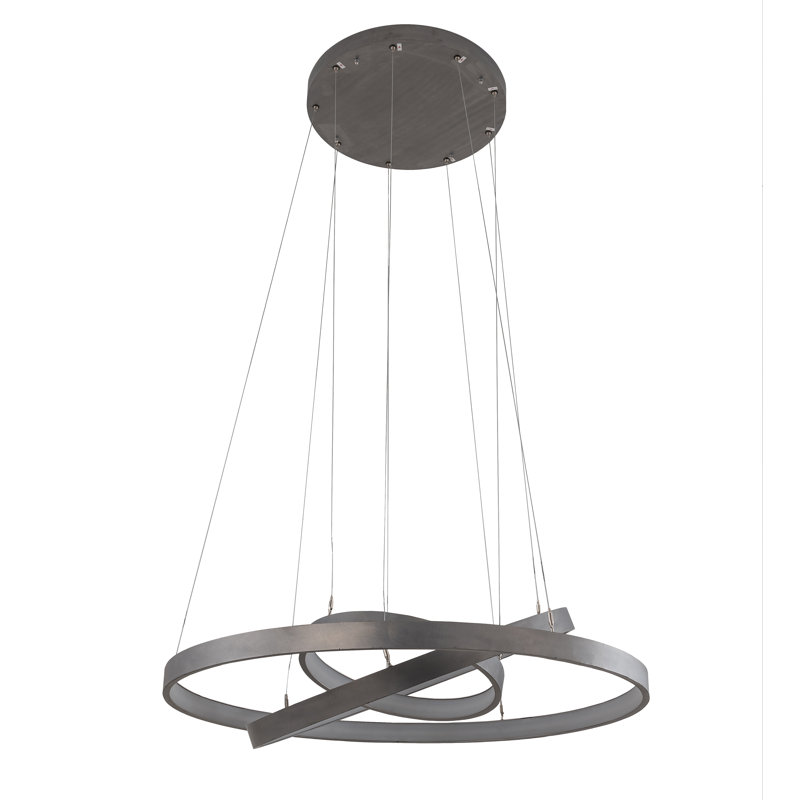 Dimmable LED Wagon Wheel Chandelier