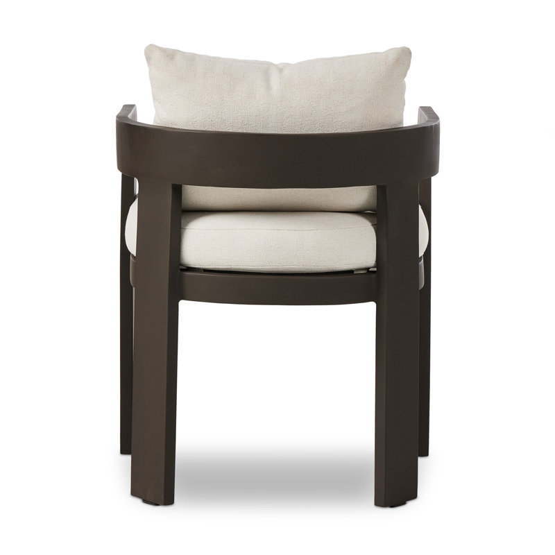 Jackson Outdoor Dining Armchair, Ellor Beige/Expresso