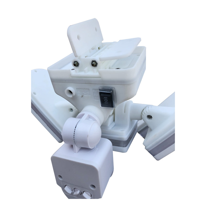 White Triple Head LED Outdoor Motion Security Light