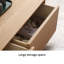 Table basse simple de couleur bois-110574609
