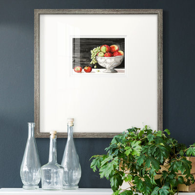 «Watercolor Fruit Bowl Ipremium», reproduction encadrée