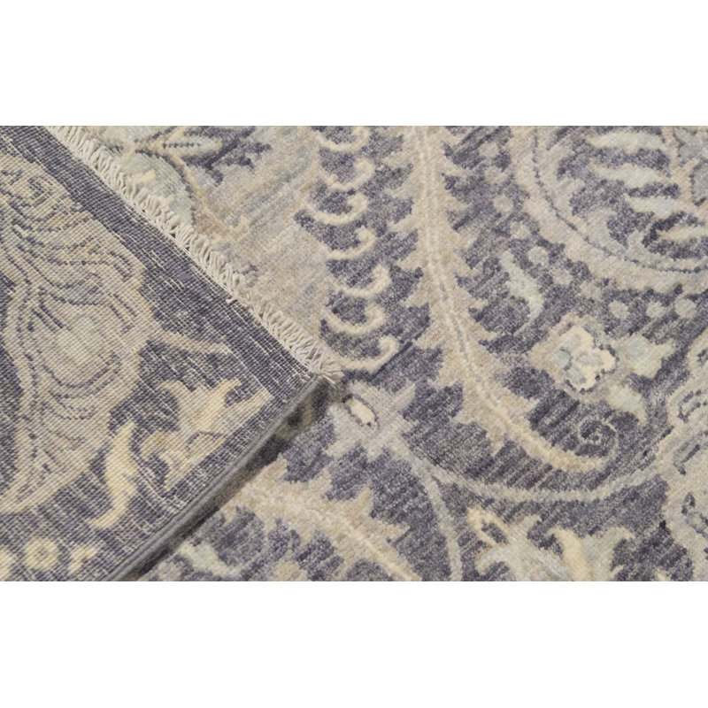 One-of-a-Kind Ziegler Hand-Knotted High-Quality Gray/Blue Area Rug