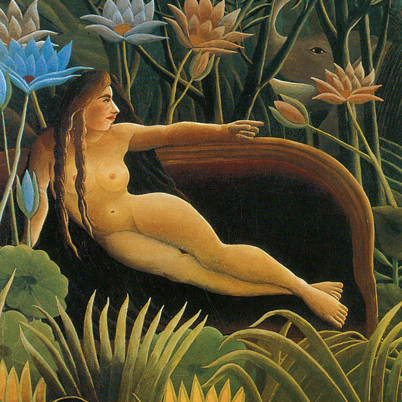 The Dream, 1910 Print by Henri Rousseau, 14.75" H x 17.25" W x 1.875" D