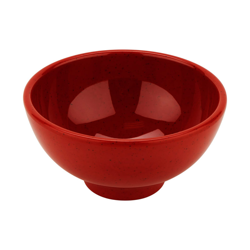 Bol rond en mélamine GET B-628-RSP, 22 onces, rouge (ensemble de 12)
