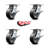 Rubber on Aluminum Caster