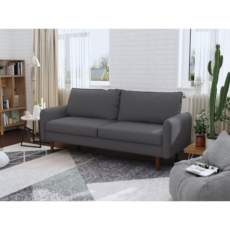 Canapé Bledian, Polyester gris foncé