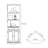Modern simple multi-functional corner bookcase-109872107