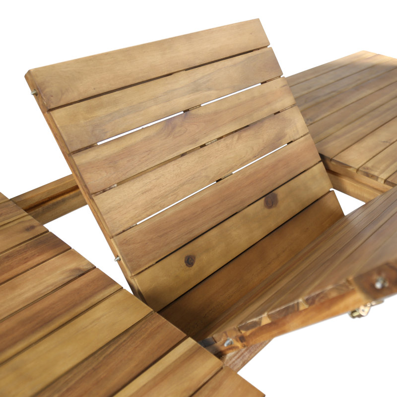 Ensemble de salle à manger d'extérieur en bois d'acacia Atkin