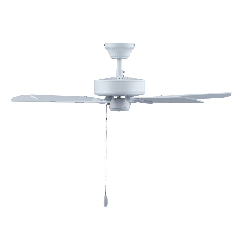 Ventilateur de plafond d'intérieur 5 pales Aaliyah, Oui, Blanc, Blanc