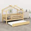 Lit cabane avec lit gigogne-687077676