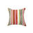 BozantoInc Striped Indoor/Outdoor Reversible Throw Pillow