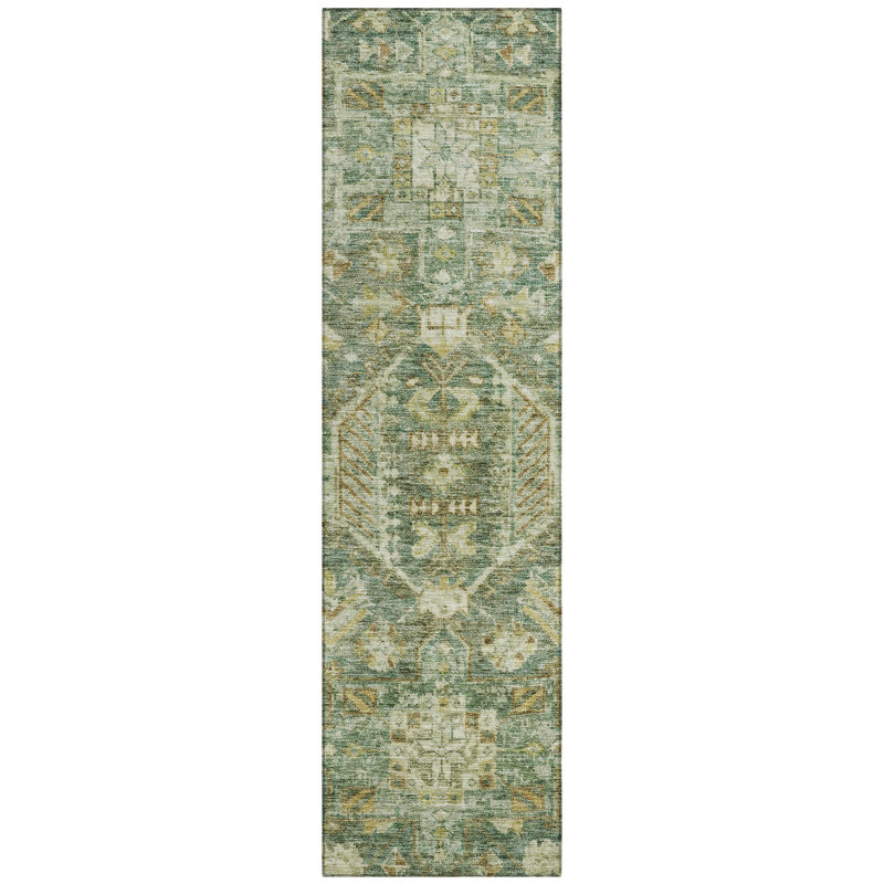 Machine Washable Indoor/Outdoor Jadiel ACN2356 Traditional Rug, Runner 2'3" x 7'6"