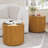 Round Side Table Set of 2 – MGO Material, Waterproof – No Assembly, Indoor/Outdoor-1399110098-1399110099