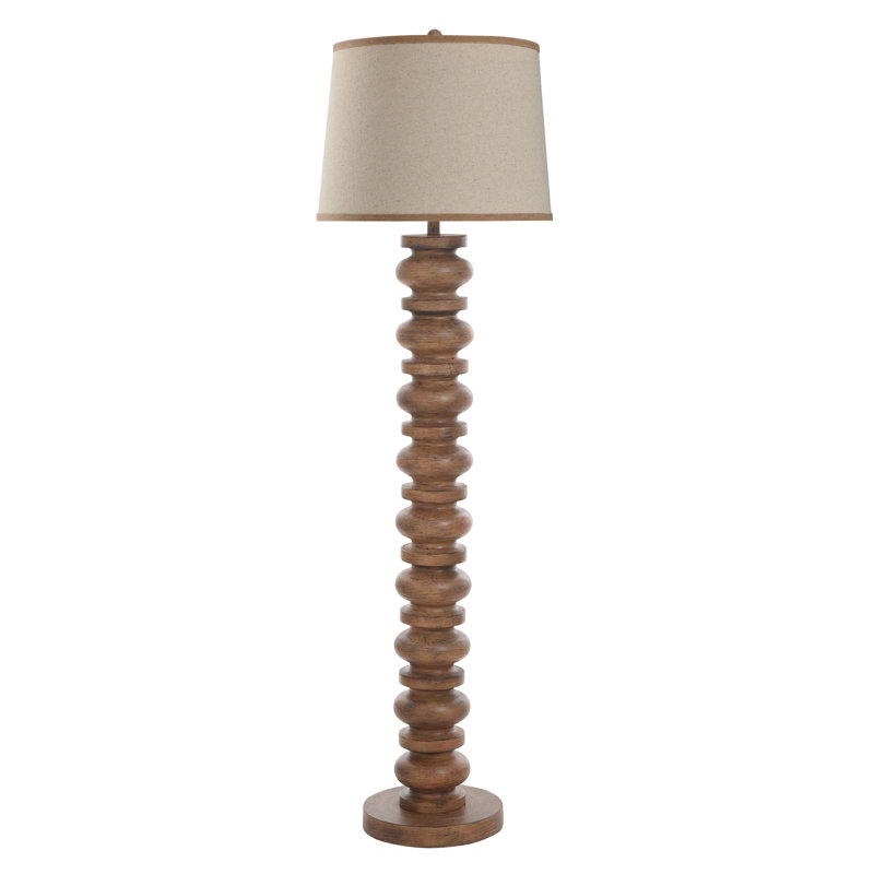 Lampe sur pied Abbott Poly - Gambell - abat-jour beige, Gambell