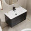 Meuble-lavabo flottant moderne 36 po avec comptoir en résine intégré, meuble-lavabo mural courbé avec 2 tiroirs et quincaillerie en laiton-132838070-132838074