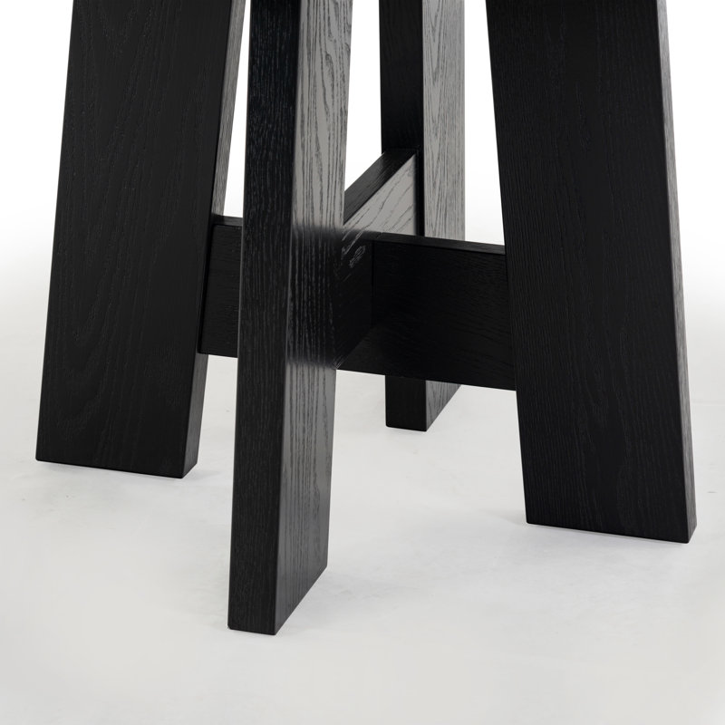 Beverley Round Wood 47 Inch Dining Table, Black