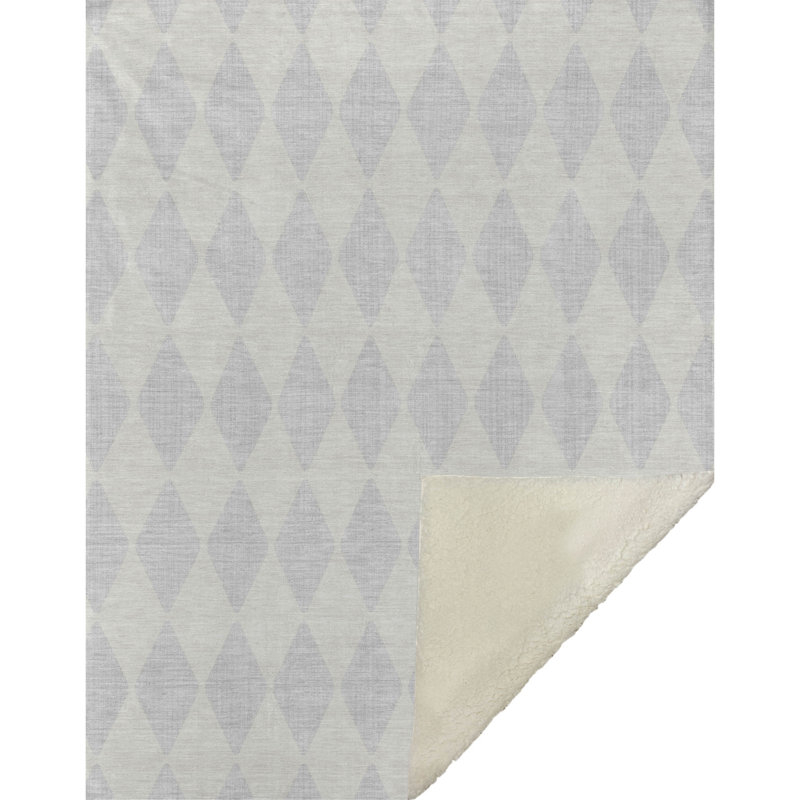 Jeté en sherpa Addison ASB578, Argent argent