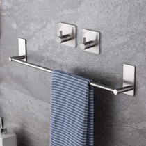 Towel Racks for Bathroom, 21.65 inch Silver Double Bath Towel Bar