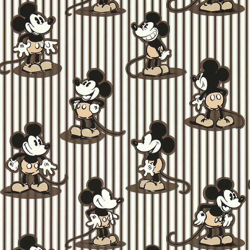 Mickey Stripe Wallpaper, Humbug