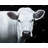 White Cow Braided Polyester Placemat | Monochrome Home Decor