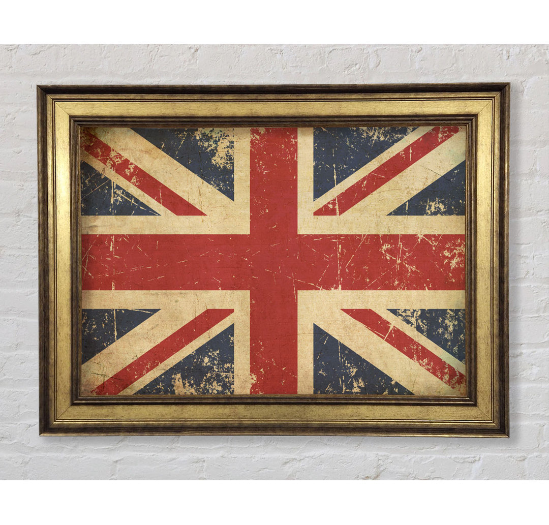 Grunge Union Jack Erosion - Druck