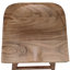 Tabouret à hauteur de comptoir sans dossier Tisa, siège de selle fabriqué à la main en bois d'acacia brun naturel-254910303