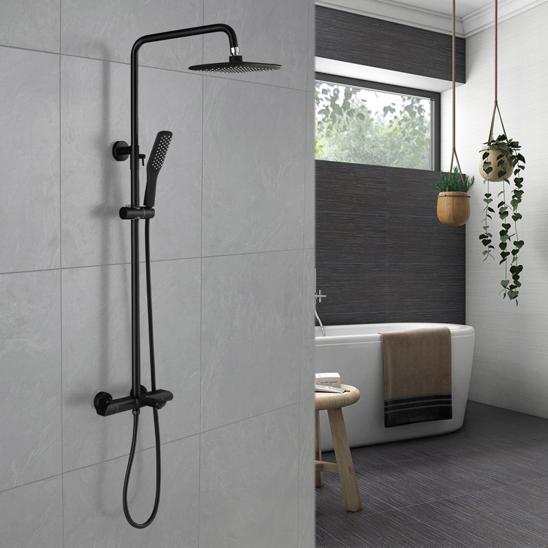  Système de douche économiseur d'eau tout-en-un avec valve brute