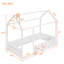 Structure de lit en bois avec clôture, espace de sommeil sécuritaire et amusant, conception intemporelle-1960428173