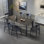 Simple rectangular table and chair