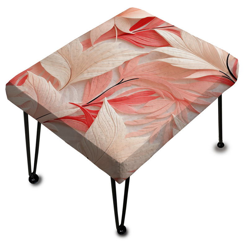 Motif tropical de lignes tropicales Ii - repose-pieds rectangulaire tropical