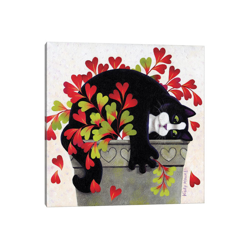 Love Pot by Vicky Mount - Wrapped Canvas Painting, 93.98 cm H x 93.98 cm W x 1.91 cm D