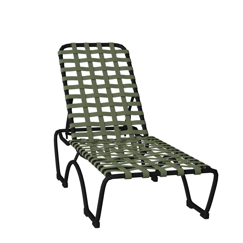 Kahana Outdoor Chaise Lounge, Graphite Vinyl, Obsidian